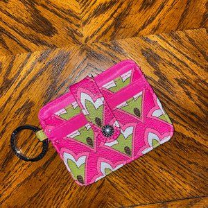 Vera Bradley Small Leather ID Case/Wallet